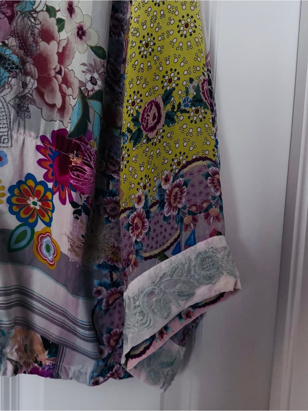 Johnny Was Multicolor Floral Kimono Jacket - Women - Picture 4 of 8
